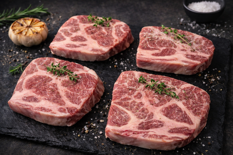 드라이에이징 포크 칼라 스테이크