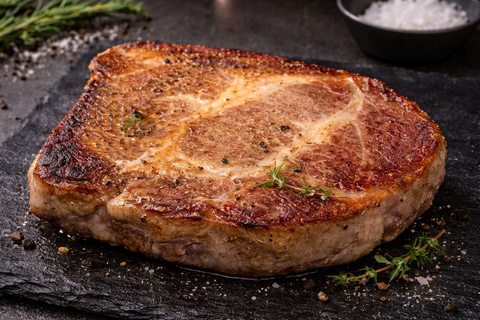 드라이에이징 포크 칼라 스테이크